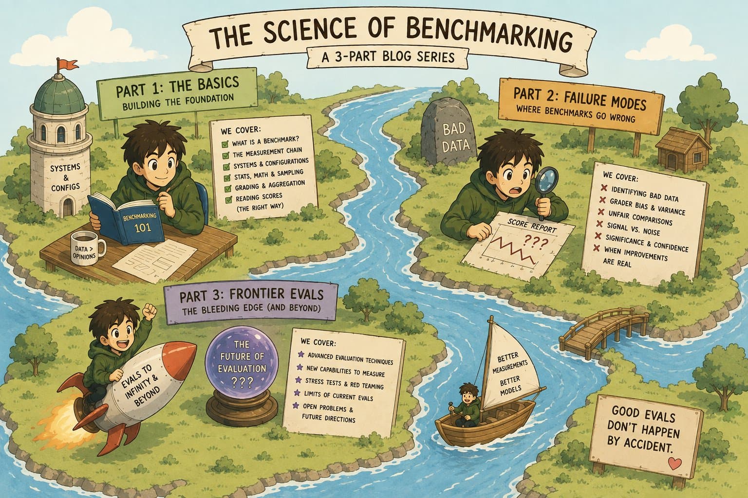 A visual map of the benchmarking process